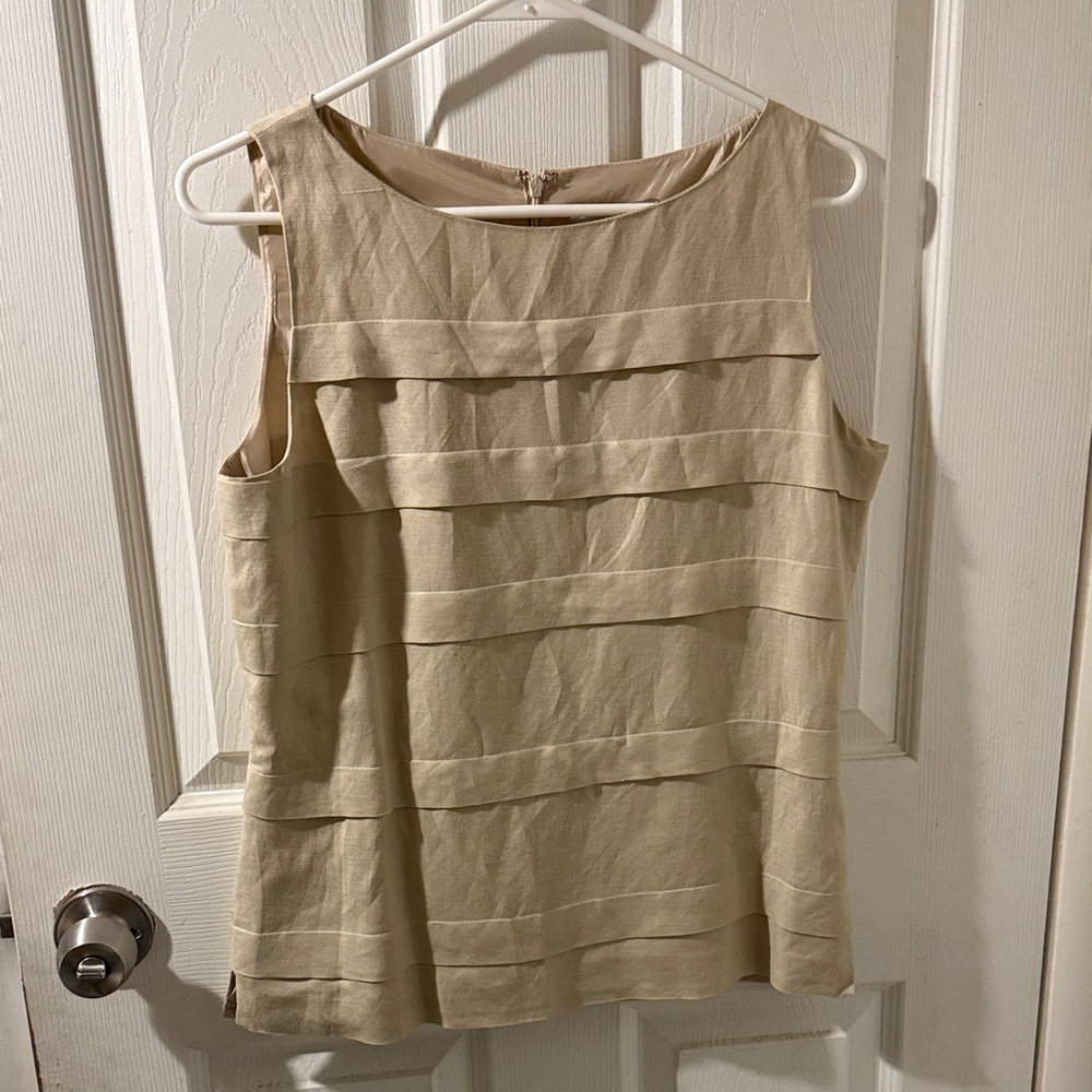 Adrianna Papell Cream Blouse